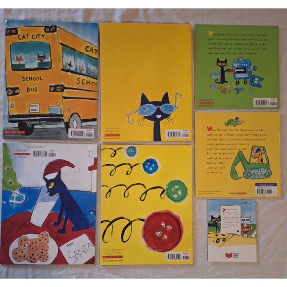 13 Pete & Splat The Cat & Bad Kitty Book Lot 7 Are Oversized 1 Lift Flap Reading - Picture 5 of 8